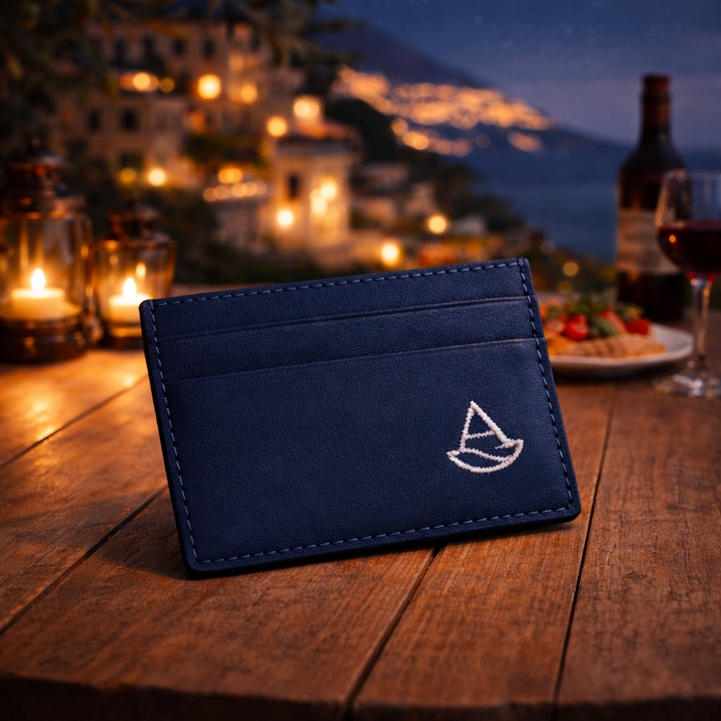 9 Amici Card Holder Dunkel Blau